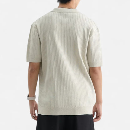 Old Monarchy | Men’s Silk Polo Shirt – Breathable Short Sleeve for Summer Elegance