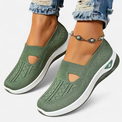 Old Monarchy | Women’s Mesh Slip-On Walking Trainers – Lightweight Support, Effortless Fit for Everyday Versatility