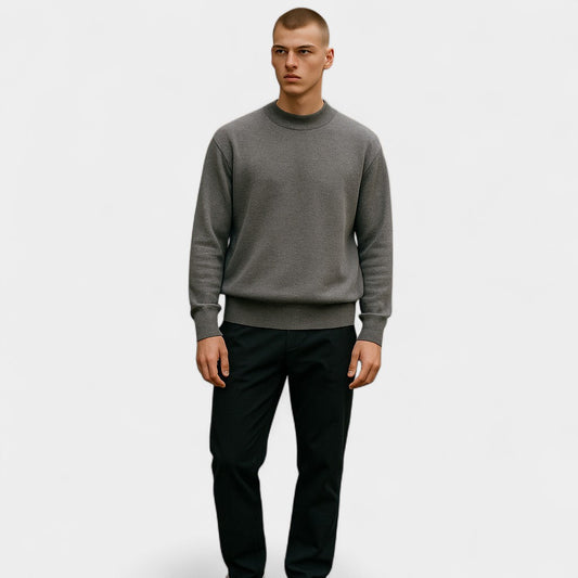 Old Monarchy | Men’s Half-Turtleneck Sweater – Refined Comfort, Modern Layering