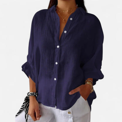 Old Monarchy | Women's Summer Linen Shirt – Effortless Grace, Breathable Elegance