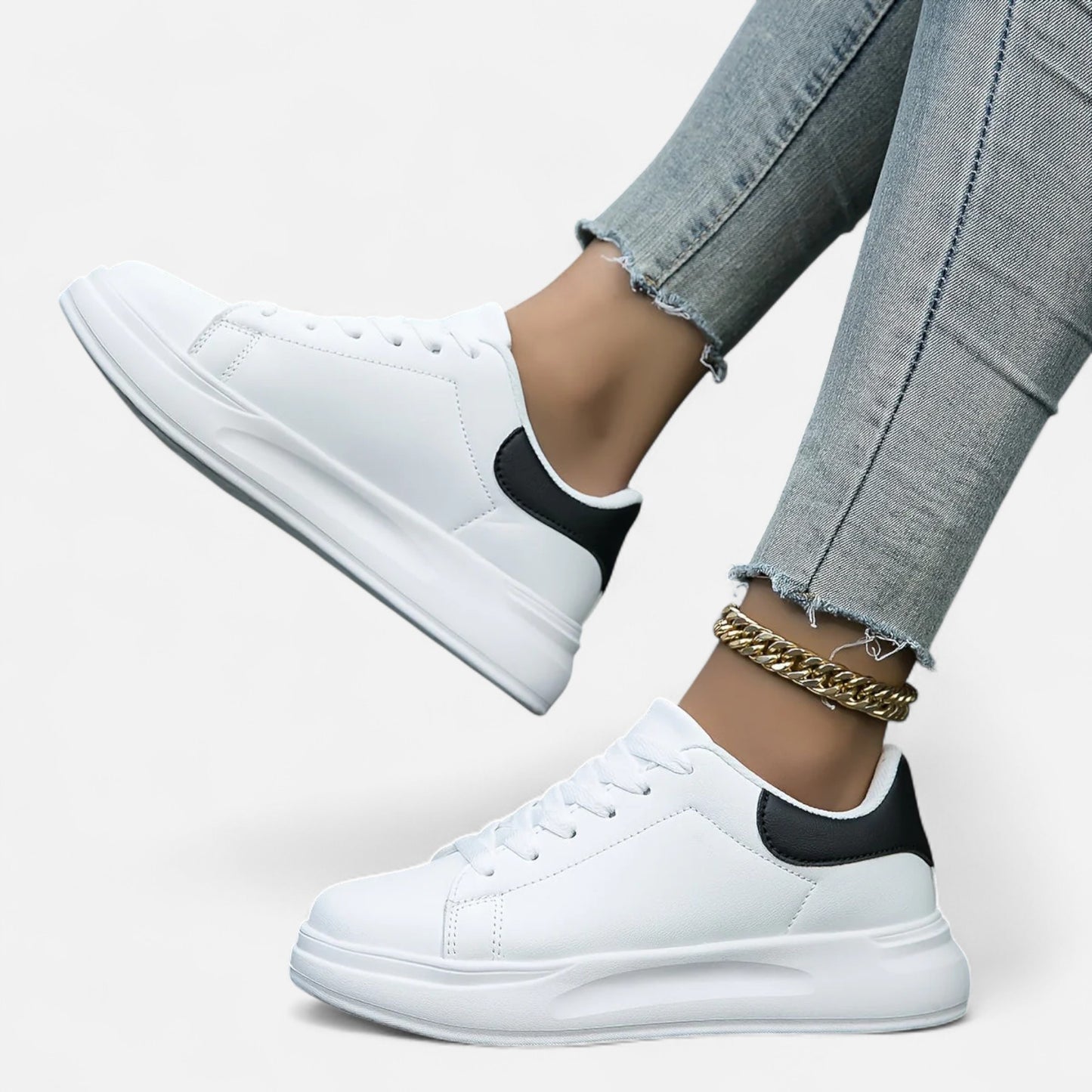 Old Monarchy | Women’s Heritage White Leather Sneakers