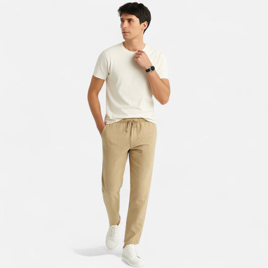 Old Monarchy | Men’s Linen Drawstring Trousers – Breathable Comfort for Summer