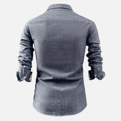 Old Monarchy | Men’s Vintage Cotton Shirt – Timeless Utility, Everyday Refinement in a Classic Fit