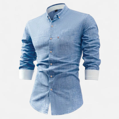 Old Monarchy | Men’s Vintage Cotton Shirt – Timeless Utility, Everyday Refinement in a Classic Fit
