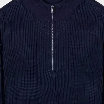 Old Monarchy | Men’s Half-Zip High Collar Sweater – Refined Warmth, Modern Ease