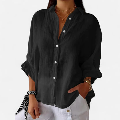 Old Monarchy | Women's Summer Linen Shirt – Effortless Grace, Breathable Elegance