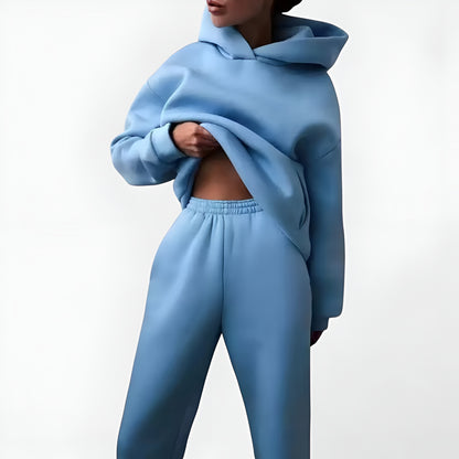 Old Monarchy | Women’s Two-Piece Lounge Tracksuit – Hooded Sweatshirt & Trousers