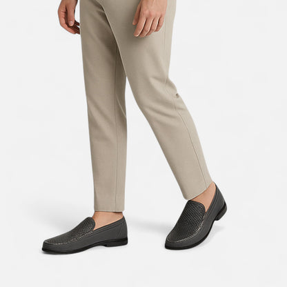Old Monarchy | Men’s Leather Slip-On Loafers – Elegant Formal Shoes for Office & Wedding
