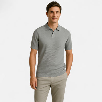 Old Monarchy | Men’s Knit Polo Shirt – Elegant Comfort for Leisure & Business
