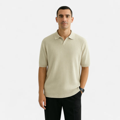 Old Monarchy | Men’s Silk Polo Shirt – Breathable Short Sleeve for Summer Elegance