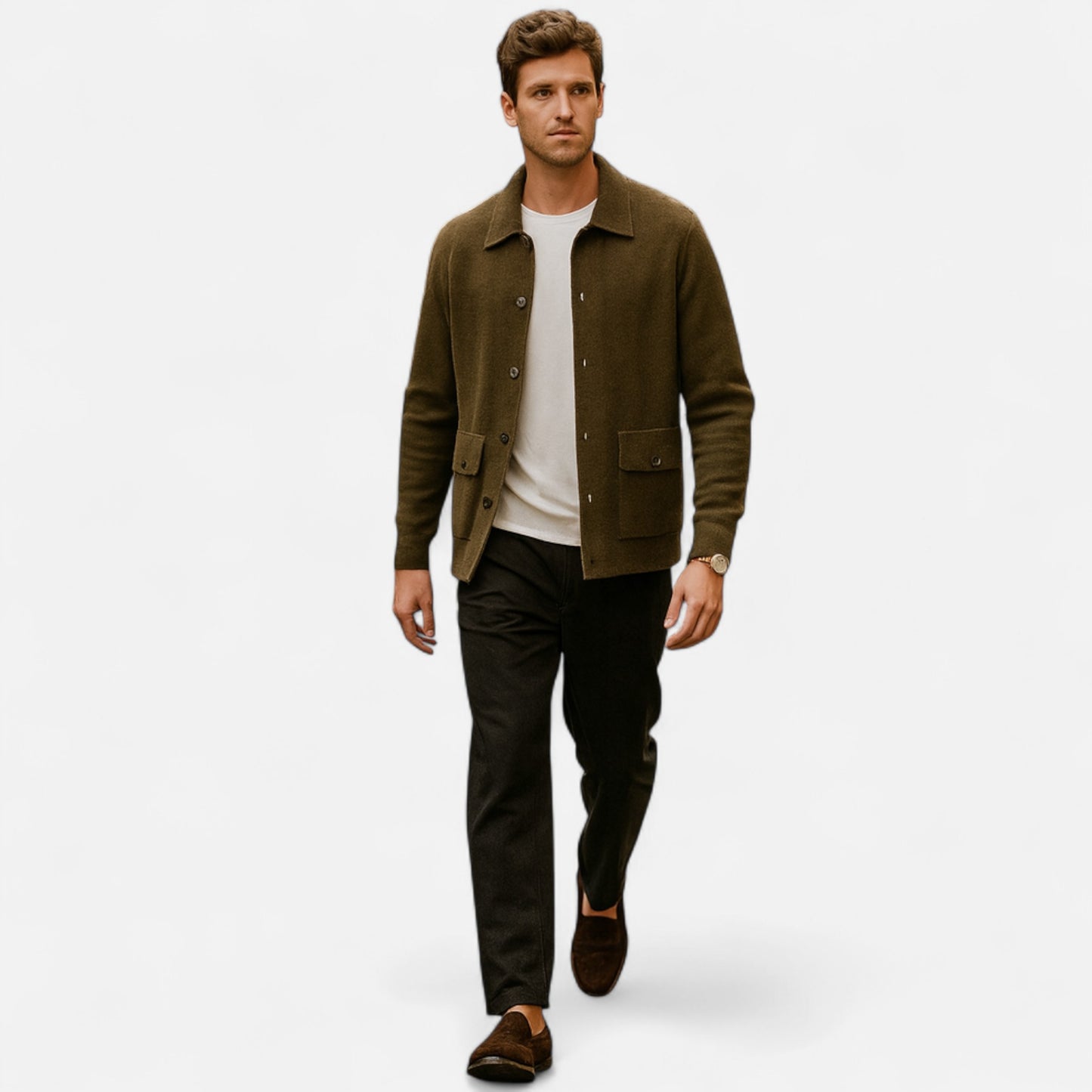 Old Monarchy | Men’s Cashmere Blend Cardigan