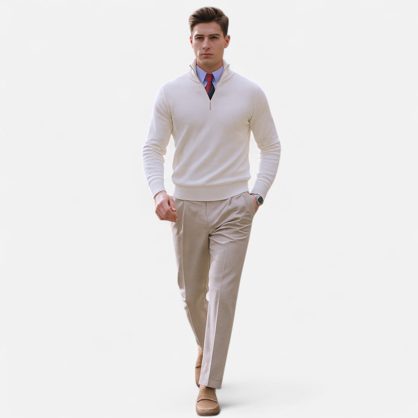 Old Monarchy | Men’s Classic Half Zip Sweater
