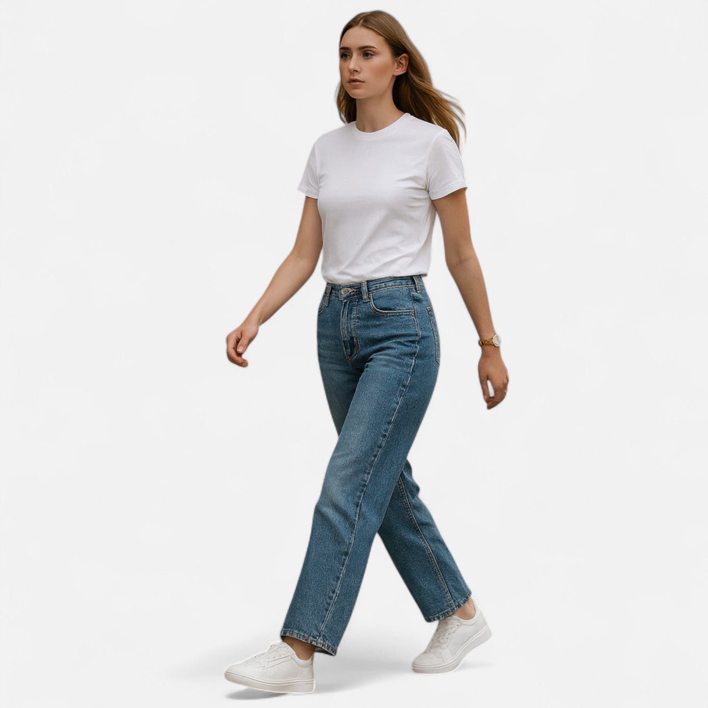 Old Monarchy | Women’s Vintage High Waist Wide Leg Jeans