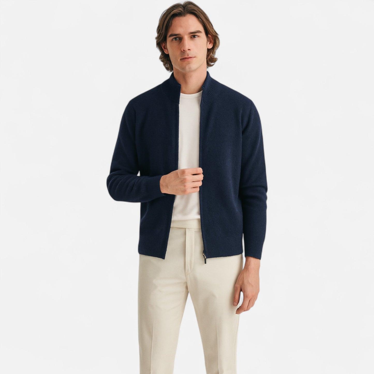 Old Monarchy | Men’s Merino Wool Mock Neck Sweater