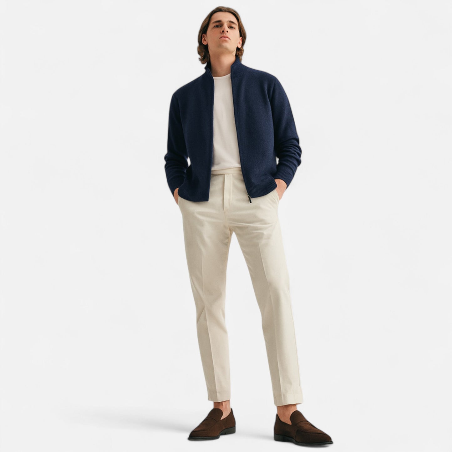 Old Monarchy | Men’s Merino Wool Mock Neck Sweater