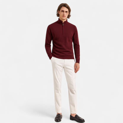 Old Monarchy | Men’s Merino Wool Half Zip Sweater