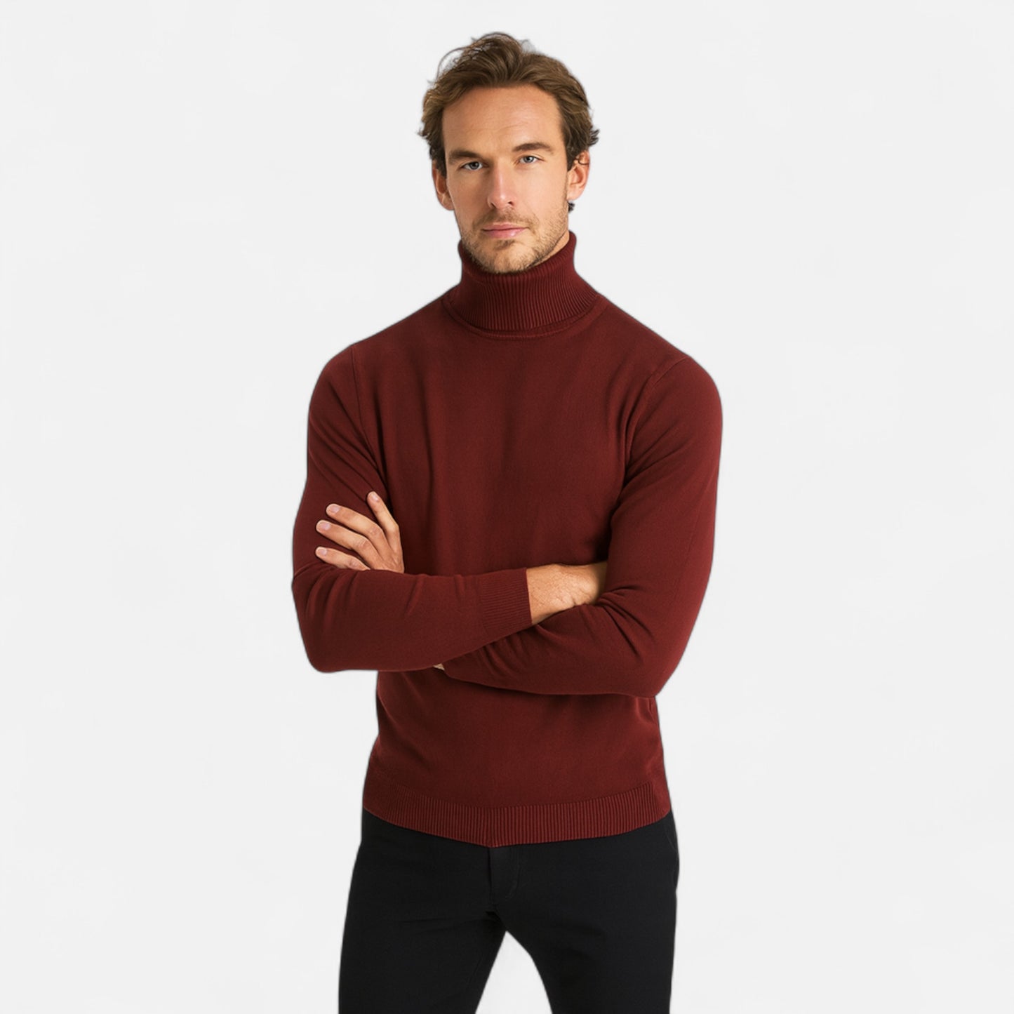 Old Monarchy | Men’s Classic Cotton Turtleneck