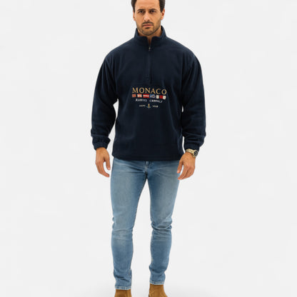 Old Monarchy | Men’s Monaco Half-Zip Sweater – Timeless Elegance, Refined Comfort