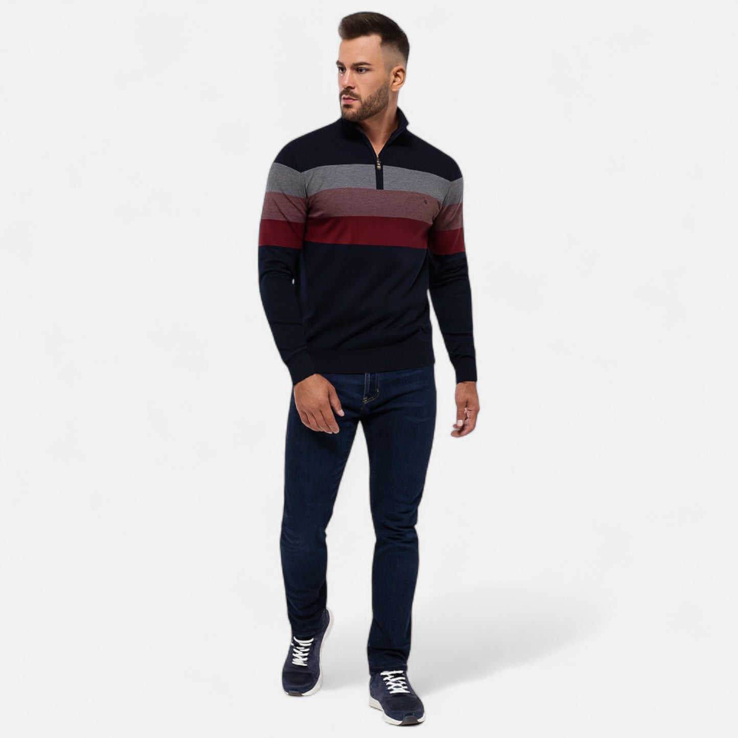 Old Monarchy | Men’s Quarter-Zip Sweater – Timeless Style, Refined Comfort