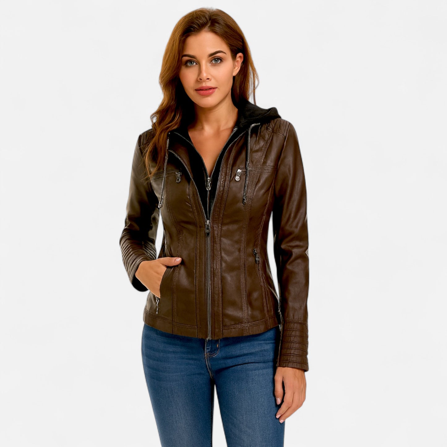 Old Monarchy | Women’s Leather Jacket – Timeless Elegance, Refined Edge