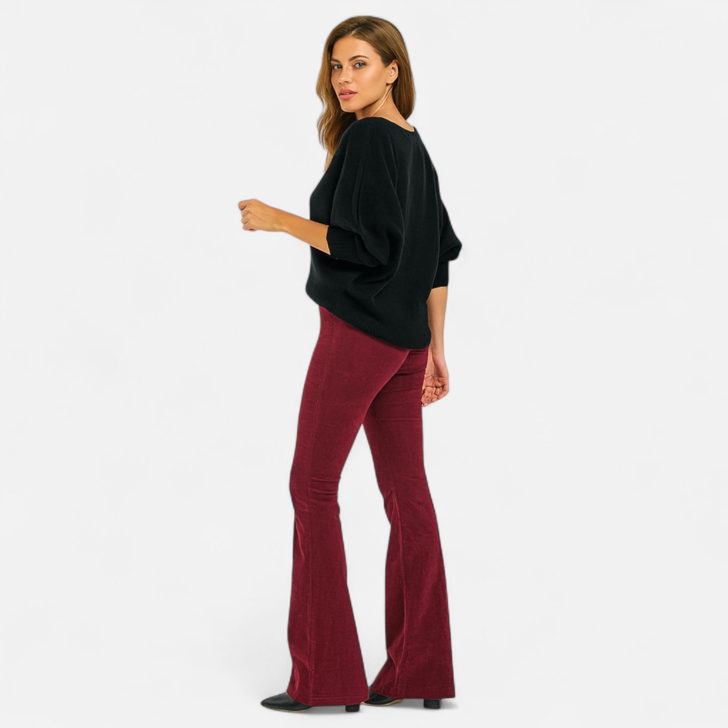 Old Monarchy | Women’s High-Waist Flare Trousers – Timeless Style, Refined Silhouette