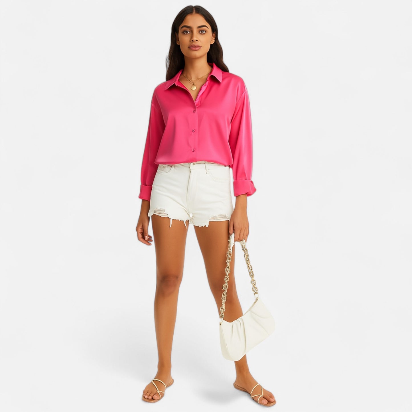 Old Monarchy | Women’s Satin Blouse – Effortless Elegance, Lightweight Sophistication for Every Occasion