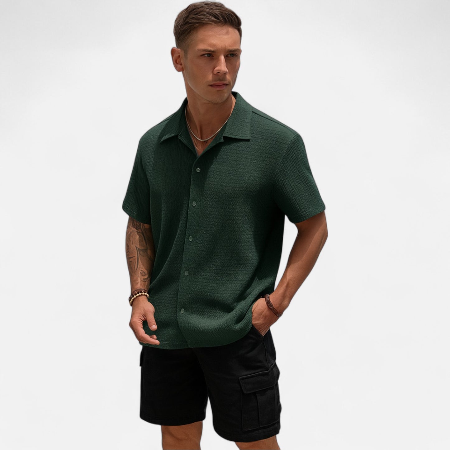 Old Monarchy | Men’s Loose-Fit Casual Shirt – Relaxed Silhouette with Effortless Everyday Style