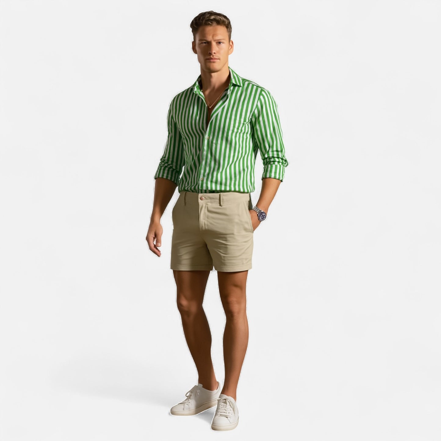 Old Monarchy | Men’s Chino Shorts – Tailored Ease with Everyday Sophistication