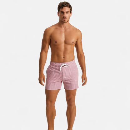 Old Monarchy | Men’s Striped Cotton Shorts – Timeless Lines, Relaxed Summer Sophistication