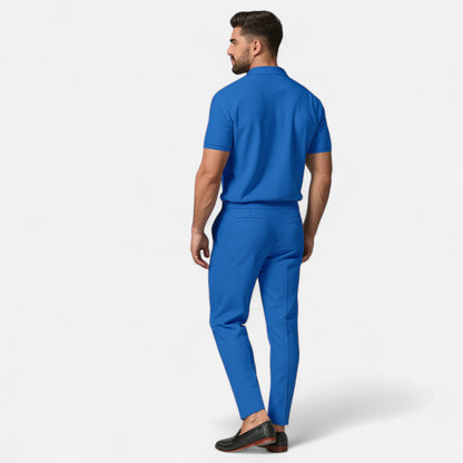 Old Monarchy | Men’s Polo Shirt & Trouser Set – Contemporary Smart-Casual, Breathable Design for Modern Living