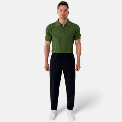 Old Monarchy | Men’s Striped Crew Neck T-Shirt – Timeless Simplicity, Everyday Comfort