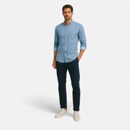 Old Monarchy | Men’s Vintage Cotton Shirt – Timeless Utility, Everyday Refinement in a Classic Fit