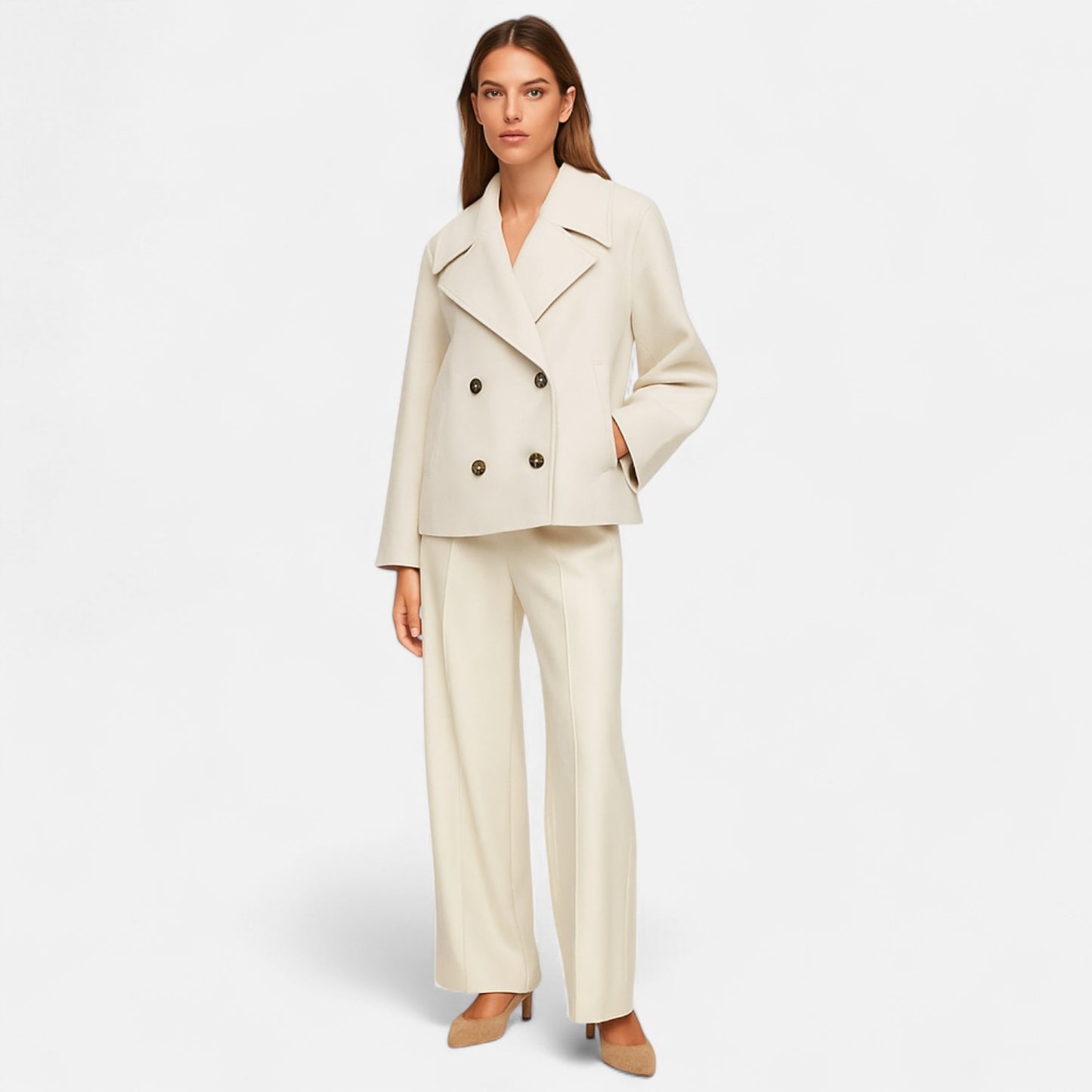 Women’s Tailored Minimalist Jacket – Modern Structure, Effortless Refinement