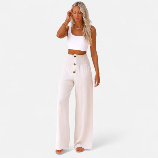 Old Monarchy | Women’s Linen Trousers – Summer Lightness, Timeless Structure