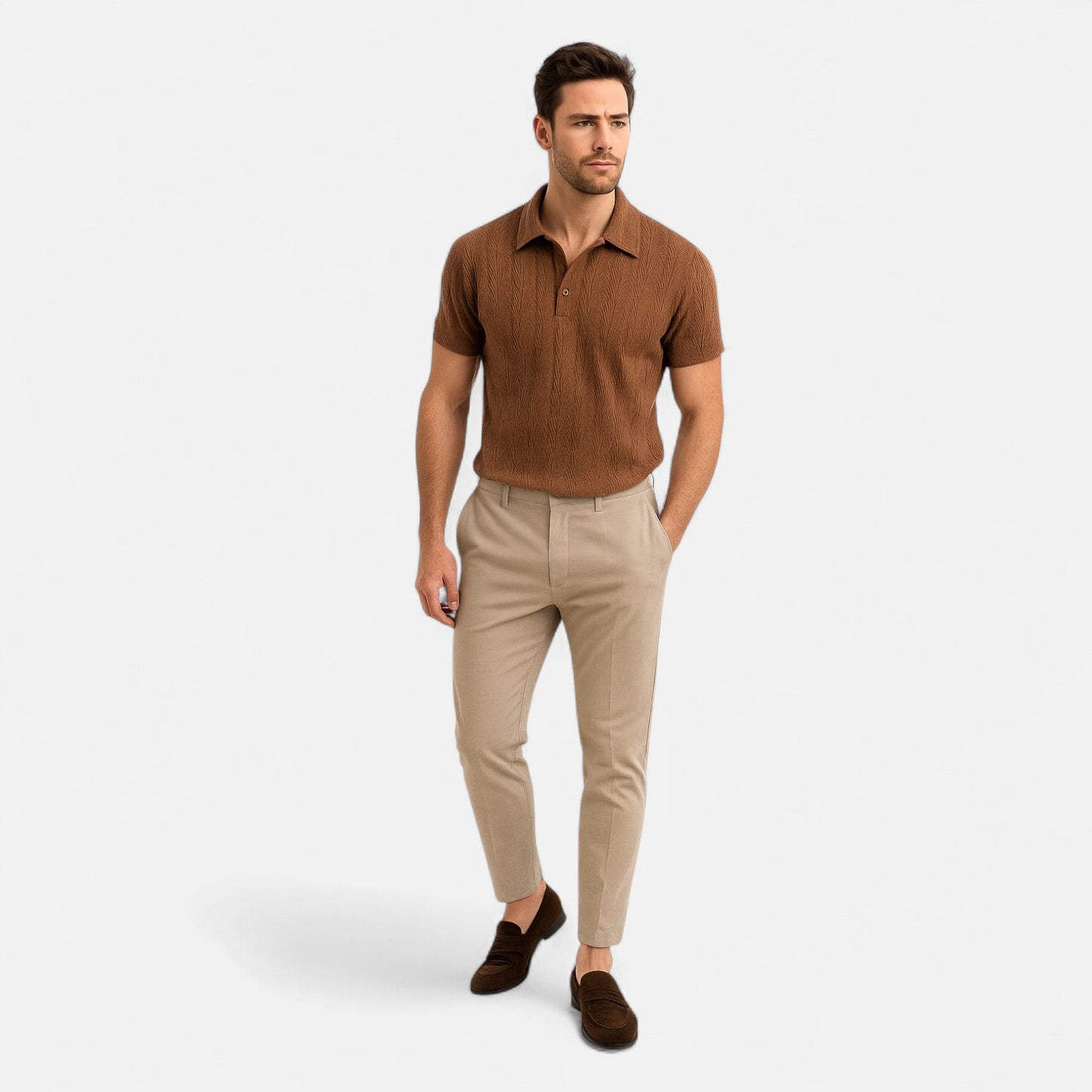Old Monarchy | Men's Jacquard Polo Shirt