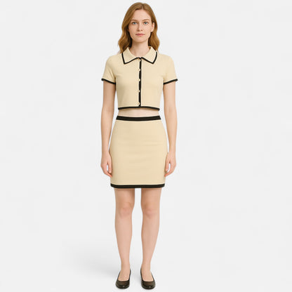 Old Monarchy | Women's Ribbed 2-Piece Set – Sculpted Comfort, Effortless Coordination