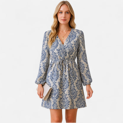 Old Monarchy | Women's Boho Floral Mini Dress – Free-Spirited Charm, Effortless Summer Style