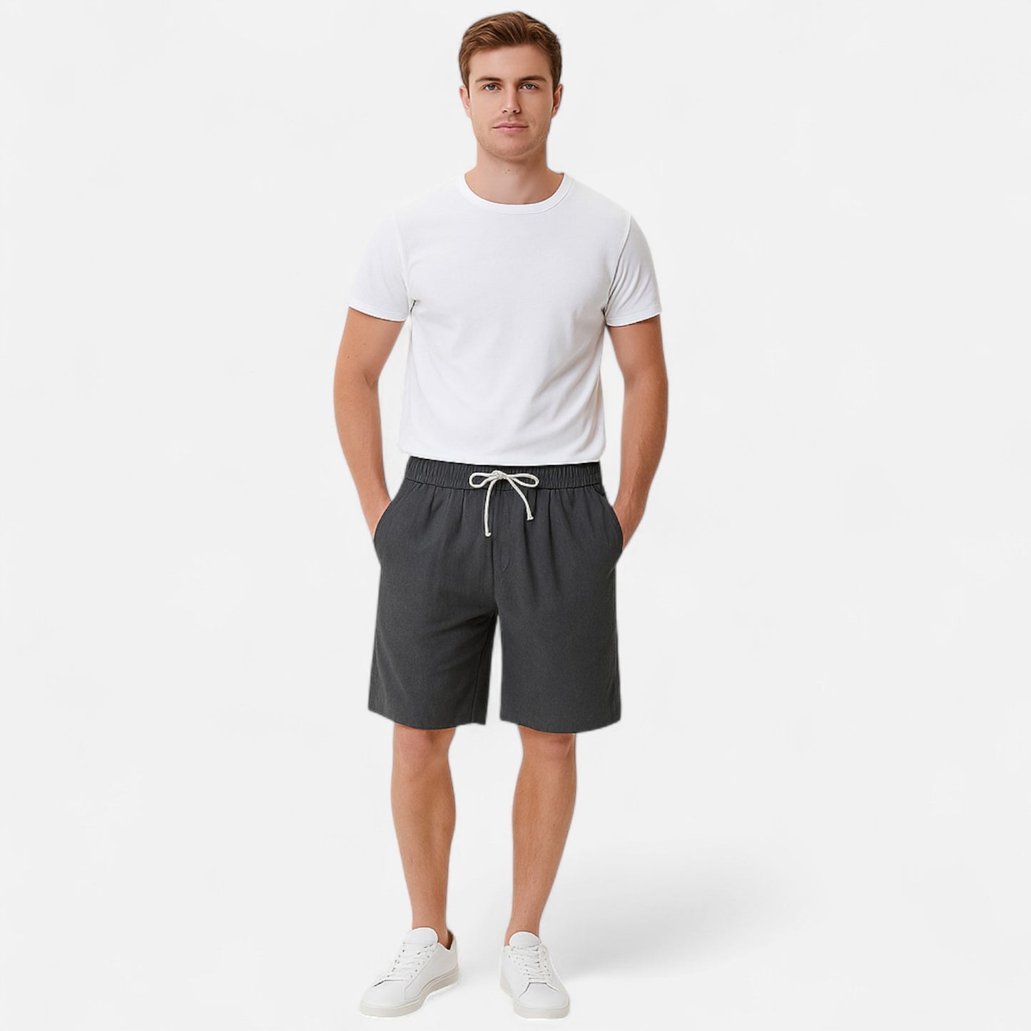 Old Monarchy | Men's Relaxed Fit Linen Shorts – Lightweight Comfort, Timeless Summer Style