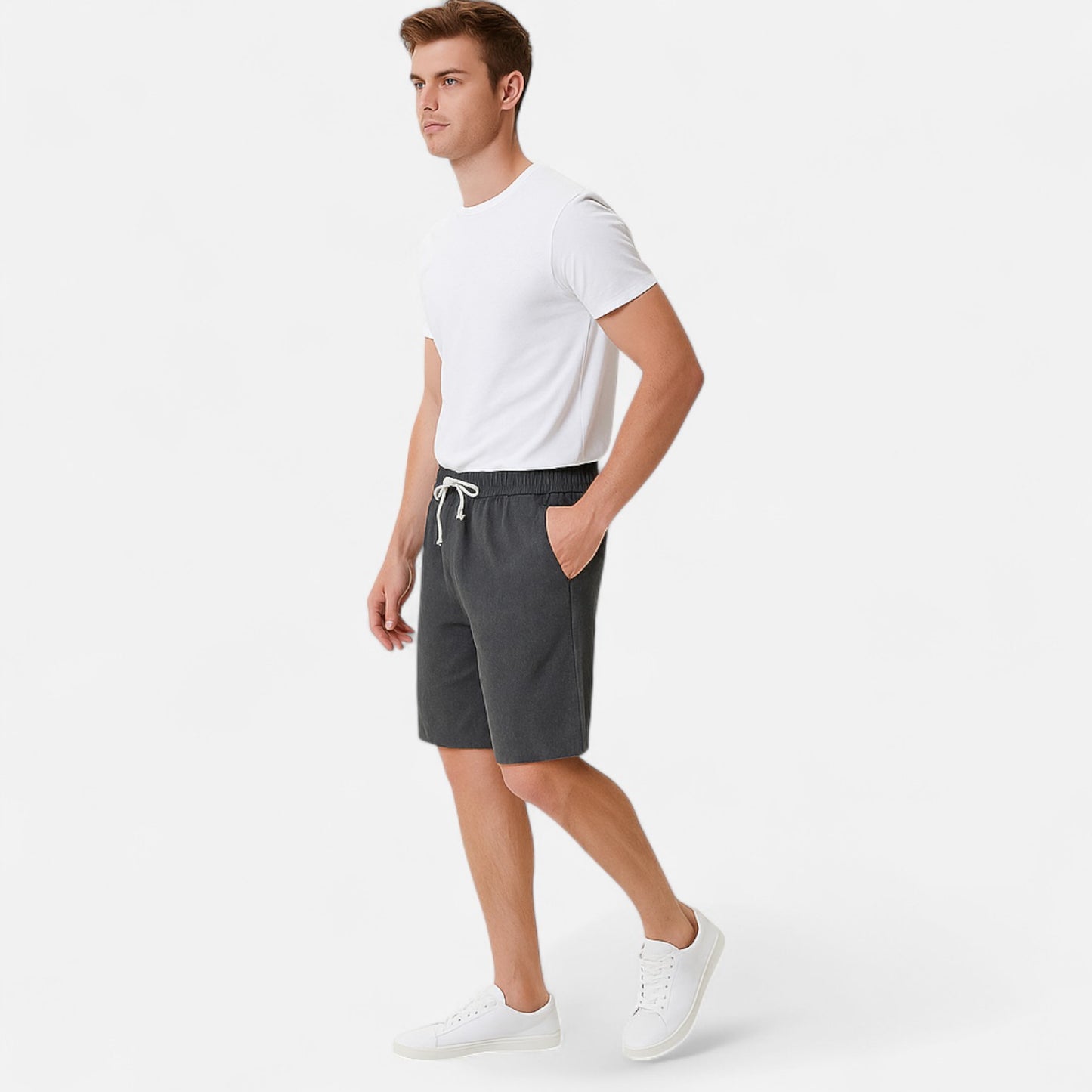 Old Monarchy | Men's Relaxed Fit Linen Shorts – Lightweight Comfort, Timeless Summer Style