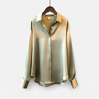 Old Monarchy | Women’s Silk Shirt – Timeless Elegance in a Lustrous Finish