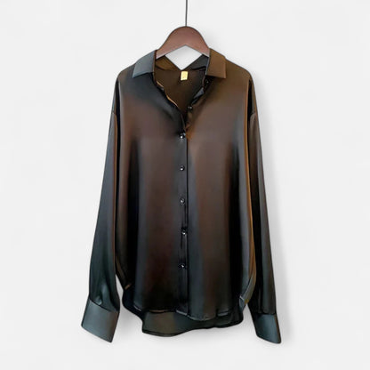 Old Monarchy | Women’s Silk Shirt – Timeless Elegance in a Lustrous Finish