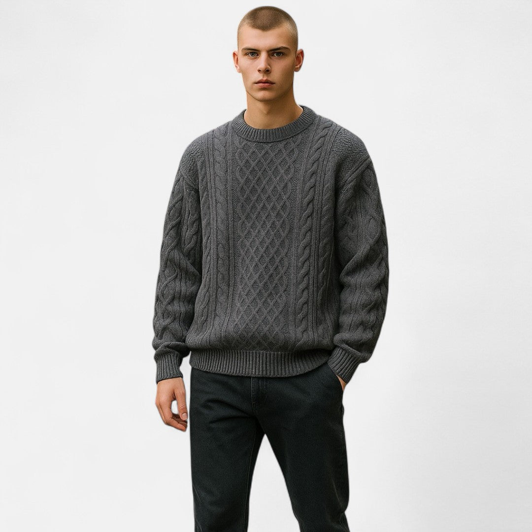 Old Monarchy | Men’s Knit Crew Neck Sweater – Timeless Warmth, Effortless Style