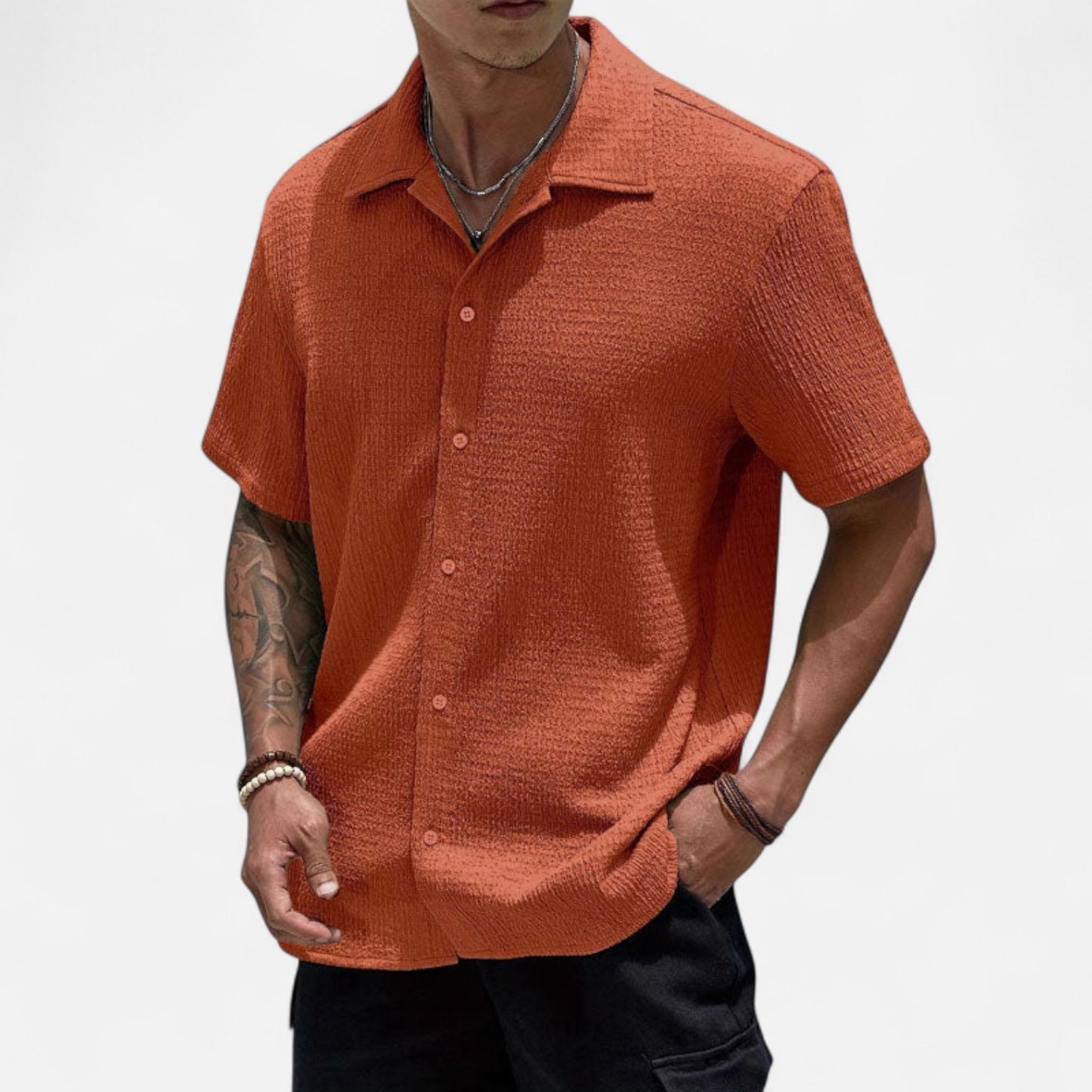 Old Monarchy | Men’s Loose-Fit Casual Shirt – Relaxed Silhouette with Effortless Everyday Style