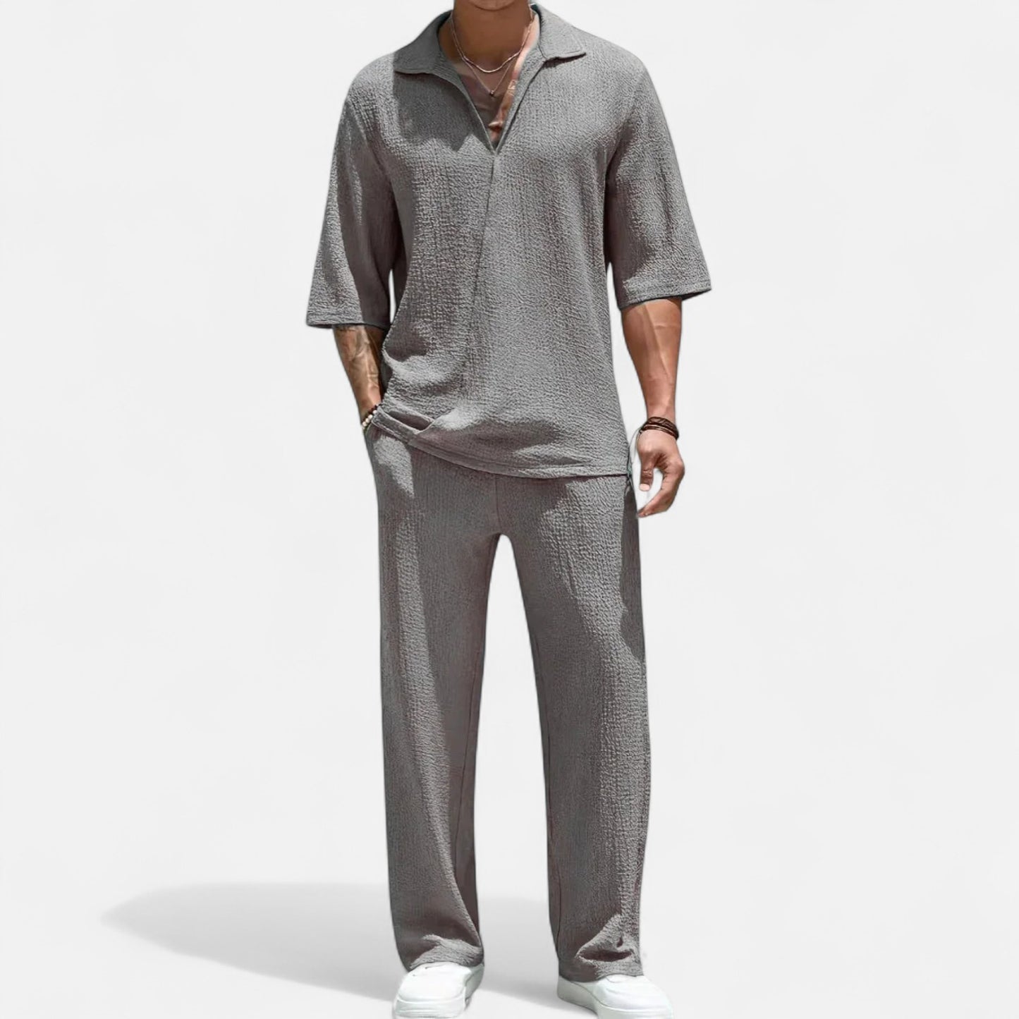 Old Monarchy | Men’s Luxe Co-Ord Set – Premium Two-Piece with Tailored Comfort for Refined Casual Wear