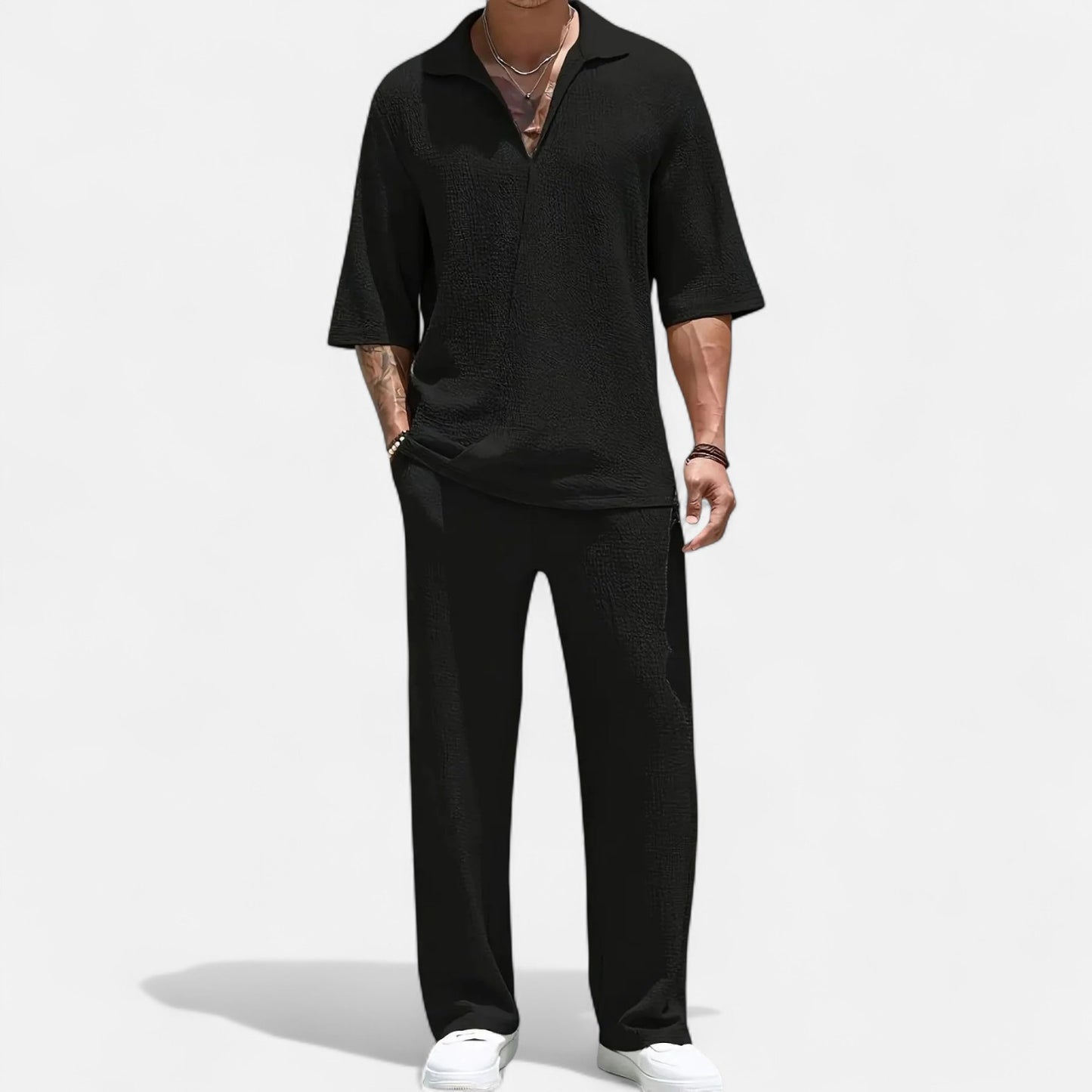 Old Monarchy | Men’s Luxe Co-Ord Set – Premium Two-Piece with Tailored Comfort for Refined Casual Wear