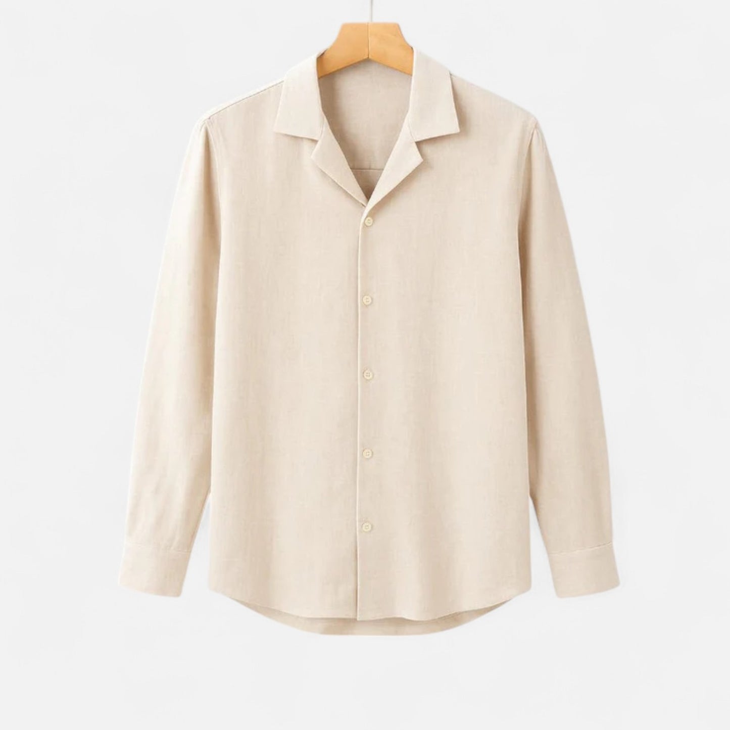 Old Monarchy | Men’s Everyday Shirt in Beige – Effortless Neutral, Tailored Comfort for Daily Wear