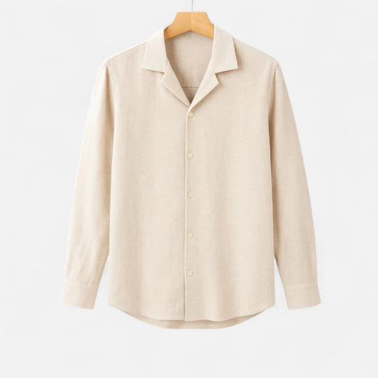 Old Monarchy | Men’s Everyday Shirt in Beige – Effortless Neutral, Tailored Comfort for Daily Wear