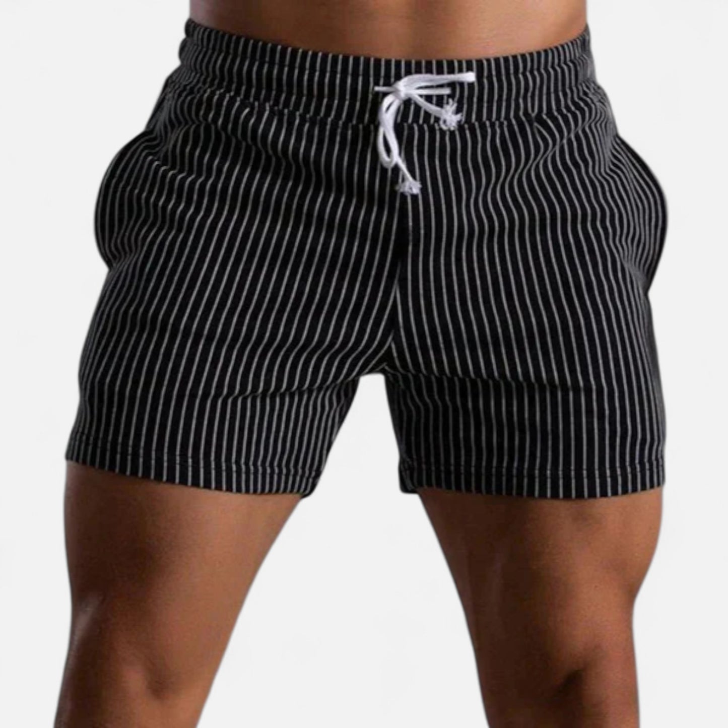 Old Monarchy | Men’s Striped Cotton Shorts – Timeless Lines, Relaxed Summer Sophistication