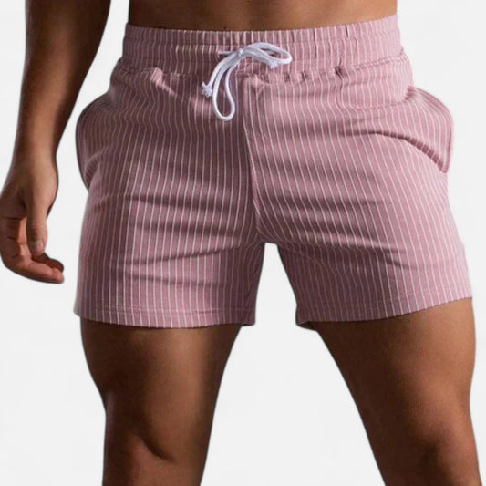 Old Monarchy | Men’s Striped Cotton Shorts – Timeless Lines, Relaxed Summer Sophistication
