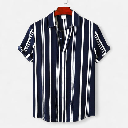 Old Monarchy | Men’s Striped Linen Shirt – Lightweight Breathability with Effortless Summer Elegance